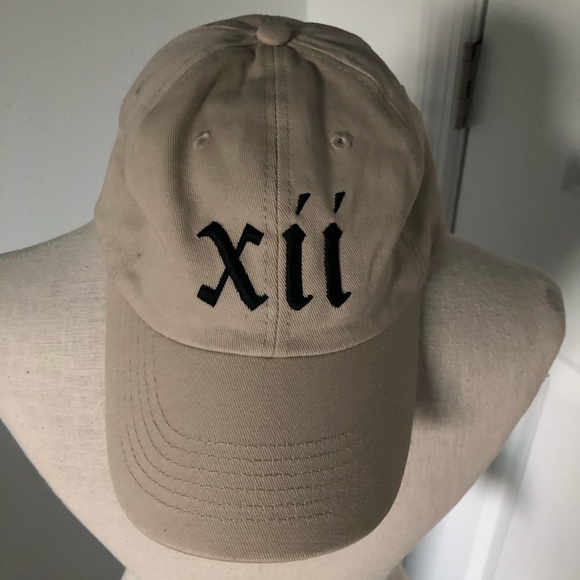 Beige XII Embroidered Cap - Picture 1 of 3